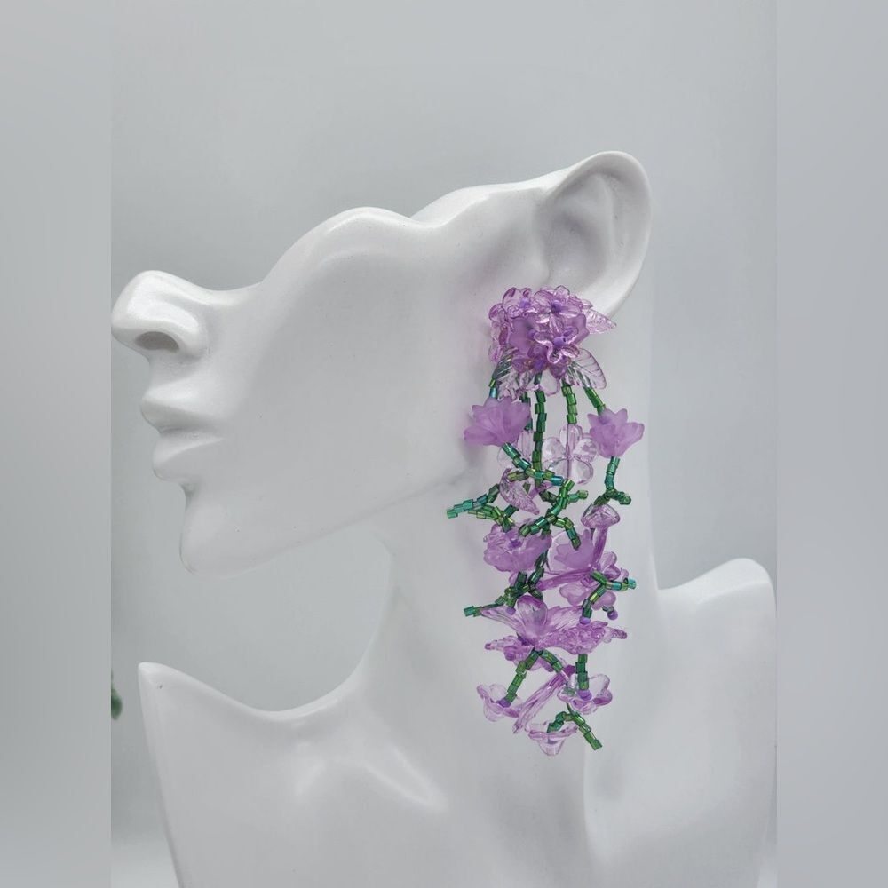 FlowerโdropโearringsโM713